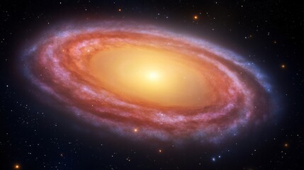 Fototapeta premium Stunning Cosmic Galaxy Spiral Nebula Space Art