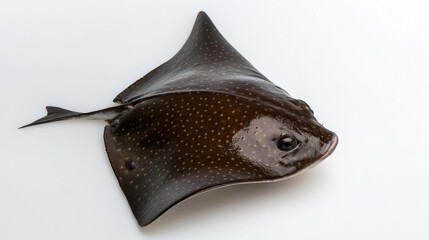 Spotted Eagle Ray on White Background. Generative AI