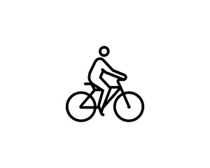 silhouette of a person riding a bike