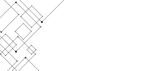 Abstract sketch of a building with lines, Abstract background. Vector abstract futuristic architecture concept with digital geometric connection lines. vector. technology communication data Science. 