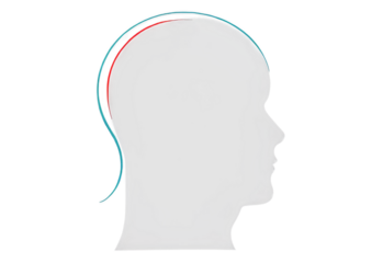 A simple silhouette icon of a human head and shoulders, featuring a circular head and curved lines representing the shoulders. This design is commonly used to represent a person, profile, or user inte