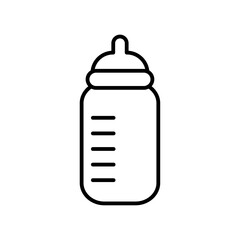 baby sippy icon vector outline logo sign