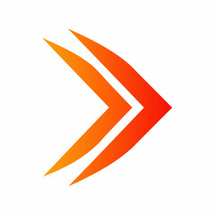 Minimalist Speed Arrow Vector Design.