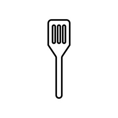 Cooking spatula icon vector outline logo sign
