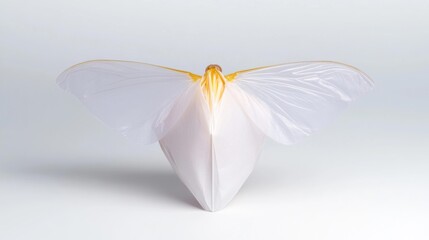 Woodworm insect against a clean white background. Generative AI