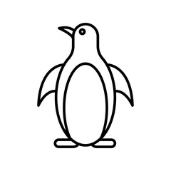 Penguin icon vector outline logo sign © Muhtemel