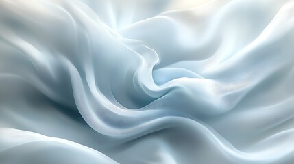 Obraz premium Soft, flowing light blue silk fabric texture.