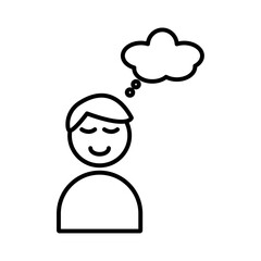 Pleasure icon vector outline logo sign