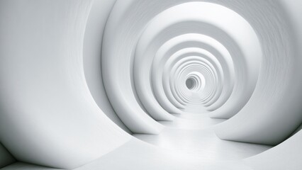 Obraz premium abstract monochrome spiral tunnel with minimalist circular design futuristic and contemporary concept art