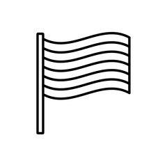 Rainbow LGBT flag icon vector outline logo sign