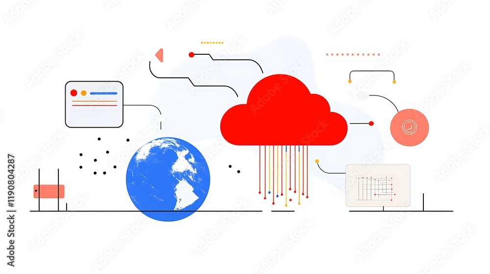 Poster embracing the future of cloud computing and data storage solutions
