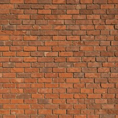 Fototapeta premium Closeup of a classic red brick wall showcasing authentic texture, suitable for photography backdrops, construction designs and creative artwork