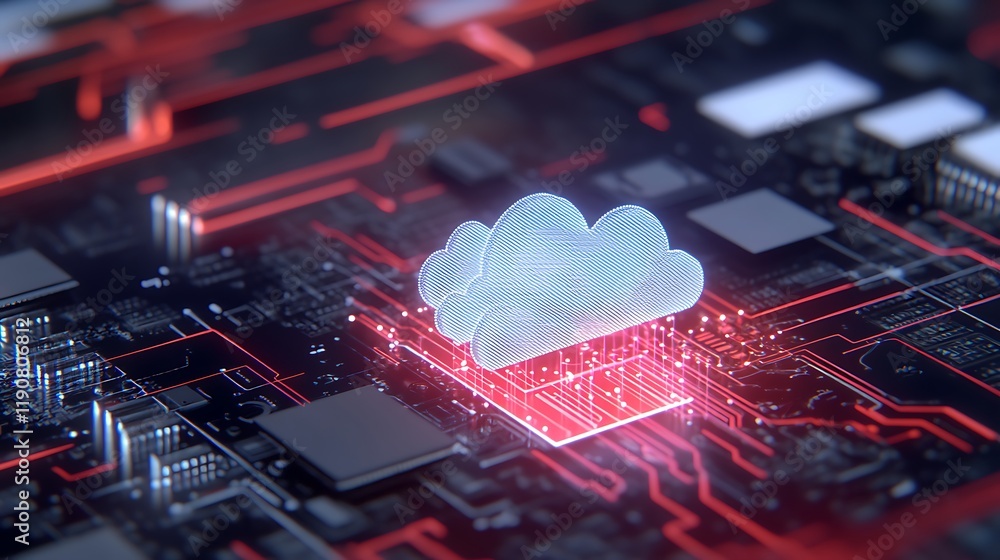 Poster exploring the benefits of cloud computing in modern digital infrastructure