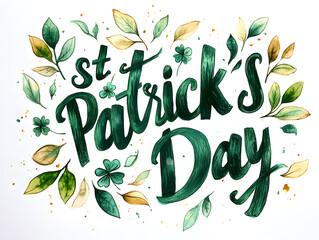 Obraz premium St. Patrick's Day text