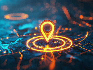 Glowing GPS Location