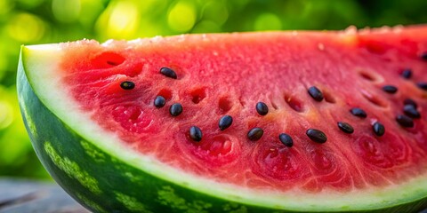 Juicy Watermelon Close-up: Vibrant 4K Stock Photo of Summer Fruit