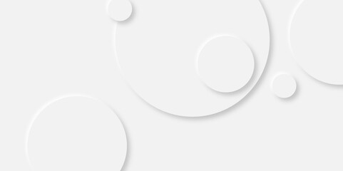 Abstract pattern of gray  spheres. 3d rendering red photo of background. Gradient background with neomorphism circles. Circular frame banner. Realistic paper surface. Vector illustration.