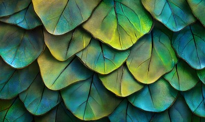 A close-up macro photograph of the texture and pattern on wings, Generative AI
