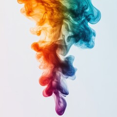 Fototapeta premium Vibrant Colors of Flickering Flame Isolated in Abstract Background
