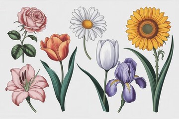 A Collection of Exquisite Botanical Floral Illustrations