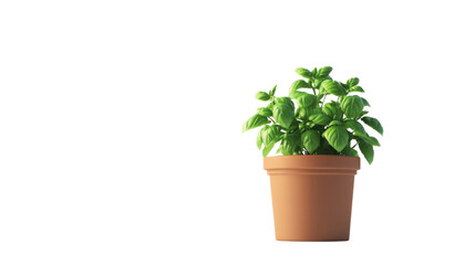 Obraz premium Green potted plant transparent background