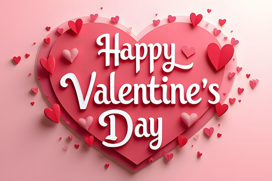 Happy Valetine's Day postcard