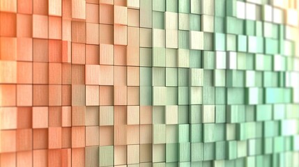 Fototapeta premium Abstract Cube Pattern Color Gradient Texture