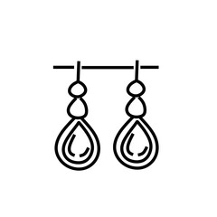 Jewellery earring vector icon