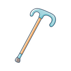 walking cane vector icon, walking cane vector illustration - simple illustration of walking cane, perfect for logos walking cane 