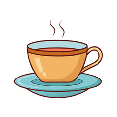cup of tea or coffee vector icon, cup of tea or coffee vector illustration - simple illustration of cup of tea or coffee, perfect for logos cup of tea or coffee 