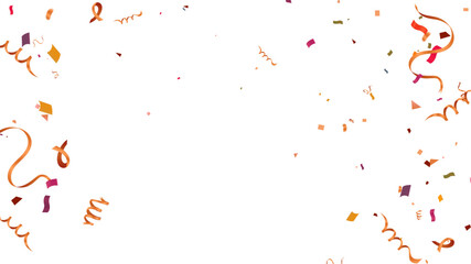 Celebration background with beautiful golden confetti vector illustration.
