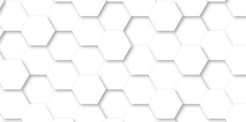Abstract geometric vector design pattern with hexagonal shapes and modern digital texture for futuristic technology Illustrations. white hexagon design concept with geometric background.