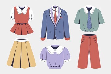 Stylish Childrens School Uniform Outfit Collection