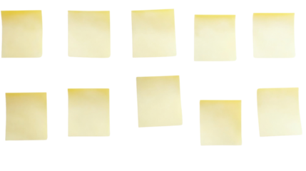 Yellow sticky note transparent background