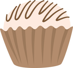 Hand drawn Chocolate Truffle Illustration