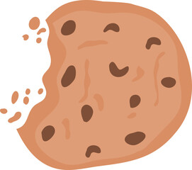 Hand Drawn Chocolate Cookie Illustration