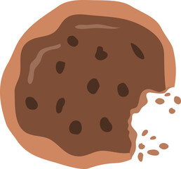 Hand Drawn Chocolate Cookie Illustration