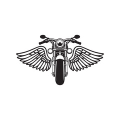 Fototapeta premium Motorcycle biker illustration vector, US Motorcycle Rider ClipArt Design 