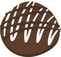 Hand drawn Chocolate Truffle Illustration