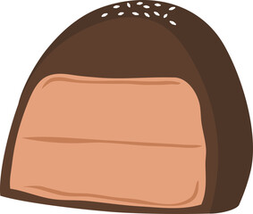 Hand drawn Chocolate Truffle Illustration