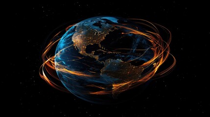 A dynamic view of Earth from space at night