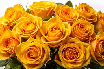 Luxurious Yellow Velvet Roses Bouquet - Elegant Floral Arrangement