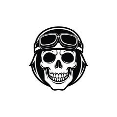 Fototapeta premium Motorcycle biker illustration vector, US Motorcycle Rider ClipArt Design 