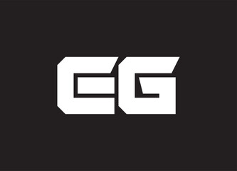 EG letter logo and initial logo design