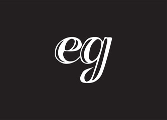 EG letter logo and initial logo design
