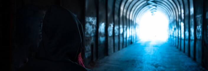 The broken girl in the tunnel