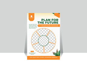 Modern Farming Solutions Vector Flyer Template Design | Agriculture Service Flyer Layout