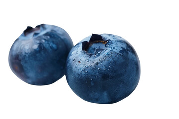 Nutrient-rich blueberry captured in its natural environment, representing health and wellness isolated on transparent background