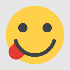 A yellow face emoji icon