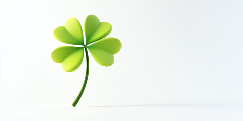 A lucky green shamrock floral design celebrates St Patrick's Day